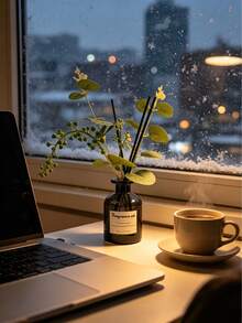 Flameless Essential Oil Diffuser, Bedroom, Living Room, Bathroom Air Freshener, Natural Fresh And Long-Lasting. Summer Air Freshener. Portable Design, Suitable For Wardrobe, Bathroom, Car - Multiple Styles - View 3