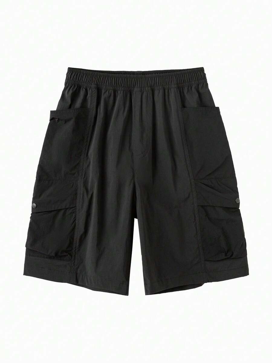Balabala 男童快乾運動短褲 透氣輕量 夏季運動短褲 適合學校、旅行、戶外與日常穿著 - 黑色 - 查看 1