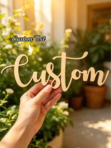1pc Customizable Large Wooden Name Plate, Personalize Your Name, Suitable For Home Decor, Name Wall Art, Great For Birthday, Holiday, Graduation, Housewarming, Special Occasions - Multicolor - View 4