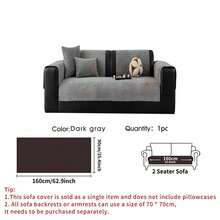SANMOSPIN 1pc Solid Color Waterproof Sofa Cover, Leather Label Design, Anti-Slip Backing, Pet-Friendly Non-Shedding Sofa Protector, Suitable For Bedroom, Living Room, Office Home Decor, Fits Single, Loveseat, 3-Seater, 4-Seater And Sectional Sofas - Multicolor - View 32