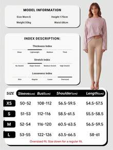 QUNGIGU Women's Long Sleeve Casual Round Neck Basic Blouse, Loose And Comfortable, Autumn - Pink - View 3