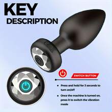 Vibrating Butt Plug Remote Silicone Anal Butt Plugs Vibrator Prostate Massager 10 Vibration Modes Rechargeable Adult Sex Toys For Men Women  Couples - Một cỡ - Xem 8
