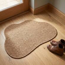 1pc Interesting Area Rug, 1000g/M² Faux Sisal Carpet, Soft & Fluffy, Non-Slip & Washable Floor Mat, Rug For Living Room Bedroom, Decorative Home Decor Carpet - Brown - View 1