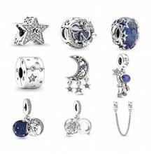 Pandora A Journey Through The Milky Way And The Moonlit Sky: A DIY Bracelet With Beads And Pendants For Women, Featuring A Fixed Buckle And Safety Rope. Perfect As A Birthday Or Christmas Gift For Your Girlfriend. - Security Chain - View 1