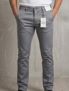 CHEN Men's Pants Ogochi Original Cotton Polyester Twill Dress Pants Various Colors - Xám - Xem 1