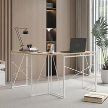 Modern L-Shaped Corner Desk For Laptop Or Home Office - 自然色 - 查看 5