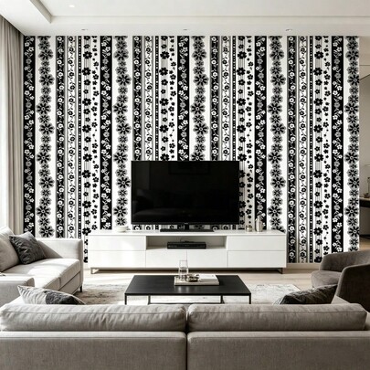Selbstklebende Tapete, abnehmbar, wasserdicht und feuchtigkeitsbeständig, geeignet für Wohnzimmer und Schlafzimmer Hintergründe, moderne minimalistische Tapete.