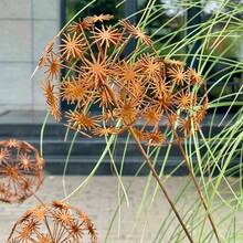 2pcs Rusty Dandelion Metal Garden Signs | Vintage Iron Flower Garden Stakes | Suitable For Yard, Garden, Holiday And Seasonal Decor - Dandelion - View 3