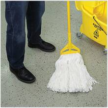 White Rayon Wet Mop Head, No. 32, 12 Pieces Per Carton, Cut-End Design - A - 查看 9