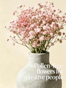 Quà tặng Ngày của Mẹ | Bó hoa baby's breath giả màu hồng và trắng, hoa trang trí nhà cửa 1/3/5 cành, nhẹ nhàng, thanh lịch, lãng mạn, bền lâu, trang trí phòng khách dành tặng mẹ. - Hồng - Xem 11