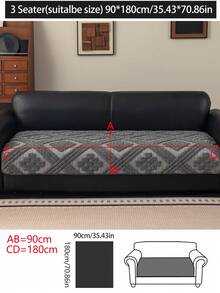 1 vỏ đệm sofa dùng được cả bốn mùa, kiểu dáng hiện đại tối giản, chống trượt, chống bụi và có thể giặt được, mềm mại và không phai màu, thân thiện với thú cưng, phù hợp với phòng ngủ, văn phòng, phòng khách, sofa hình chữ L và sofa 1/2/3/4 chỗ ngồi. - Màu xám đen - Xem 16