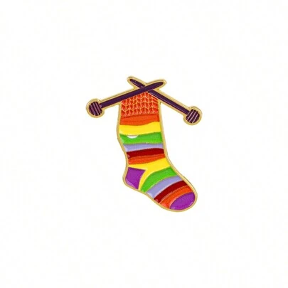 Pines de solapa de aleación de zinc con calcetines coloridos y lindos para mochila, broche en ropa, hombres, pines de esmalte suave, insignias, joyería, accesorios, regalos