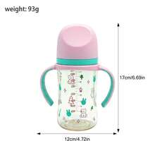 1 buah Botol PP 240ml/8oz, Mudah Digenggam, Tahan Panas, Ringan, Cocok untuk Botol Kelinci Lucu untuk Anak Kecil - MultiWarna - View 11
