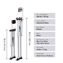 Aluminiumstelzen Deckenbau 91,4-126,7cm Höhenverstellbar Arbeitsstelzen Trockenbau 103kg Belastbarkeit Malerstelzen 27-29cm Fußgröße Für Malerarbeit Heimdekoration Baumschnitt Elektroarbeit - 91,4–126,7 cm - Übersicht 11