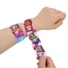 Hasbro 12 piezas Pulseras de dibujos animados de ídolos K-Pop, diseño suave y flexible, artesanía exquisita, pulseras de fans de K-Pop que incluyen Lumi, productos periféricos de la ola coreana, adecuados para volver a la escuela, fiestas temáticas, regalos de cumpleaños y recuerdos, estilo lindo INS para fans jóvenes y estudiantes, también buenos para premios de eventos, recompensas en el aula y regalos diarios. [Las manchas leves no afectarán el uso normal] - Multicolor - Ver 3