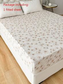 1pc Bohemian Style Wrinkled Texture Mattress Protector Cover, Deep Pocket Design, Soft & Breathable, Fits Various Bed Sizes - Multicolor - View 7