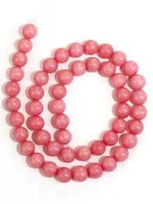 Natural Rhodochrosite Loose Beads, 4/6/8mm Pinkish Luster Round Beads For Jewelry Making, DIY Necklaces Bracelets Earrings, Handcrafted Accessories - Multicolor - View 12