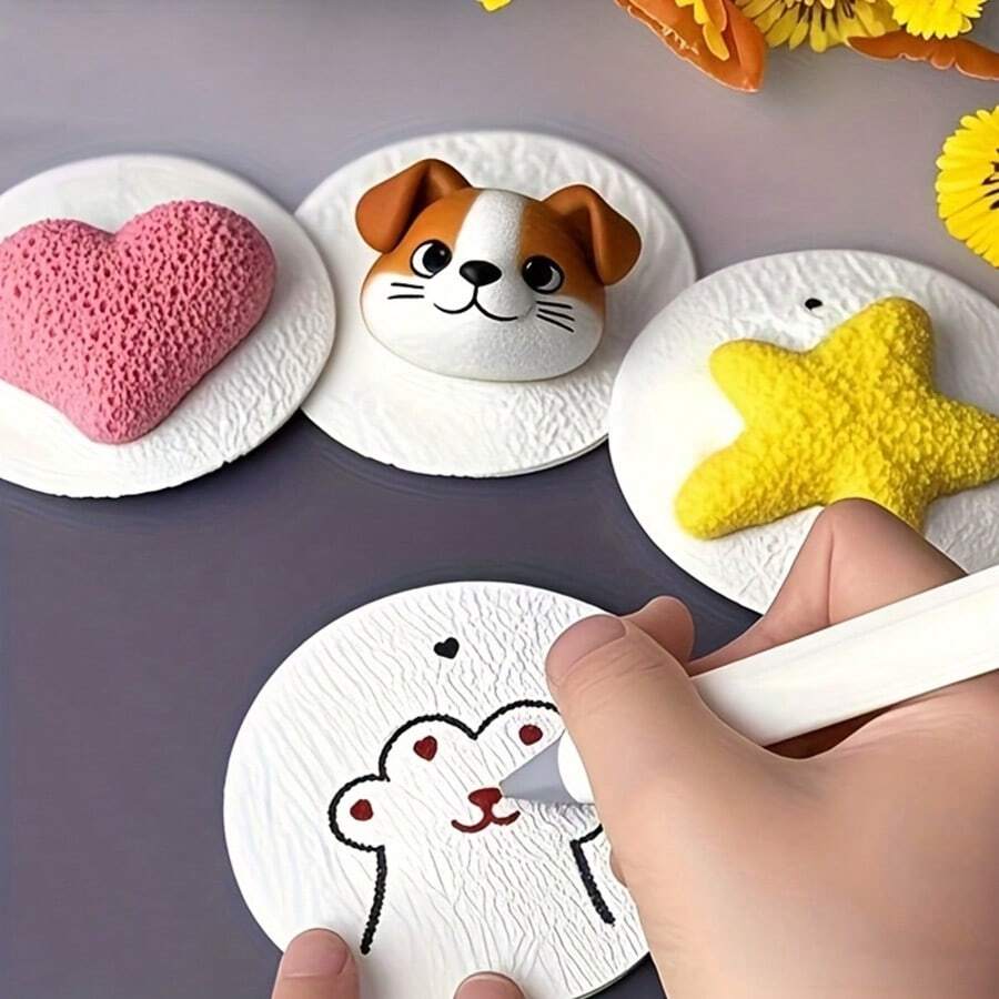 3D立体泡沫贴纸 10/20/30片/包，自粘装饰方块，适用于DIY手工、贴纸簿、公告板、家居及学校创意礼品 - 彩色 - 查看 1