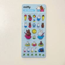 MIFFY 1张可爱米菲兔泡泡贴纸 米菲高定美妆3D手工DIY手册 - 彩色 - 查看 2