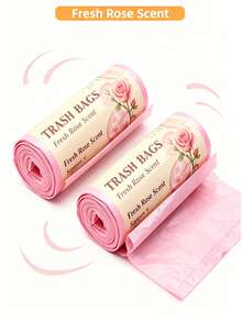 1/2/3 Rolls Trash Bags 50PCS Garbage Storage Bags Multi-Purpose Heat-Resistant Kitchen Trash Bags Durable Mess-Free Compact Space-Saving Easy Clean Garbage Storage For Home Travel Office Furniture Accessory Waste Management Hygienic Convenient Household Essential - Hồng - Xem 12