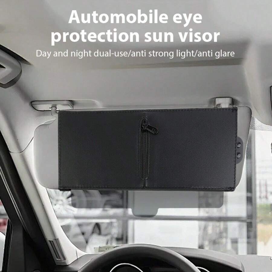 Car Sunshade,Polarized Sun Visor For Car With Zipper Slider, Upgraded Car Sun Visor Extension With PC Lens And Side Sunshade,Anti-Glare Car Visor For Driving,UV-Filtering/Protection,Universal For Most Vehicles - Car Sunshade - View 1