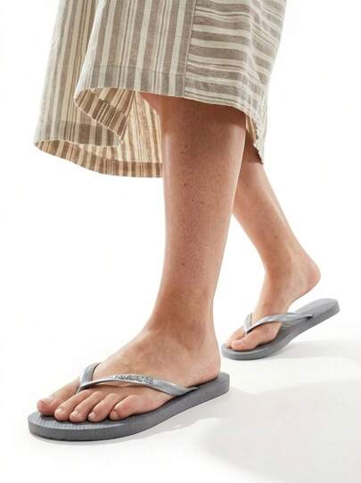 Havaianas Slim Kids Flip Flops Steel Grey 4000030-5178