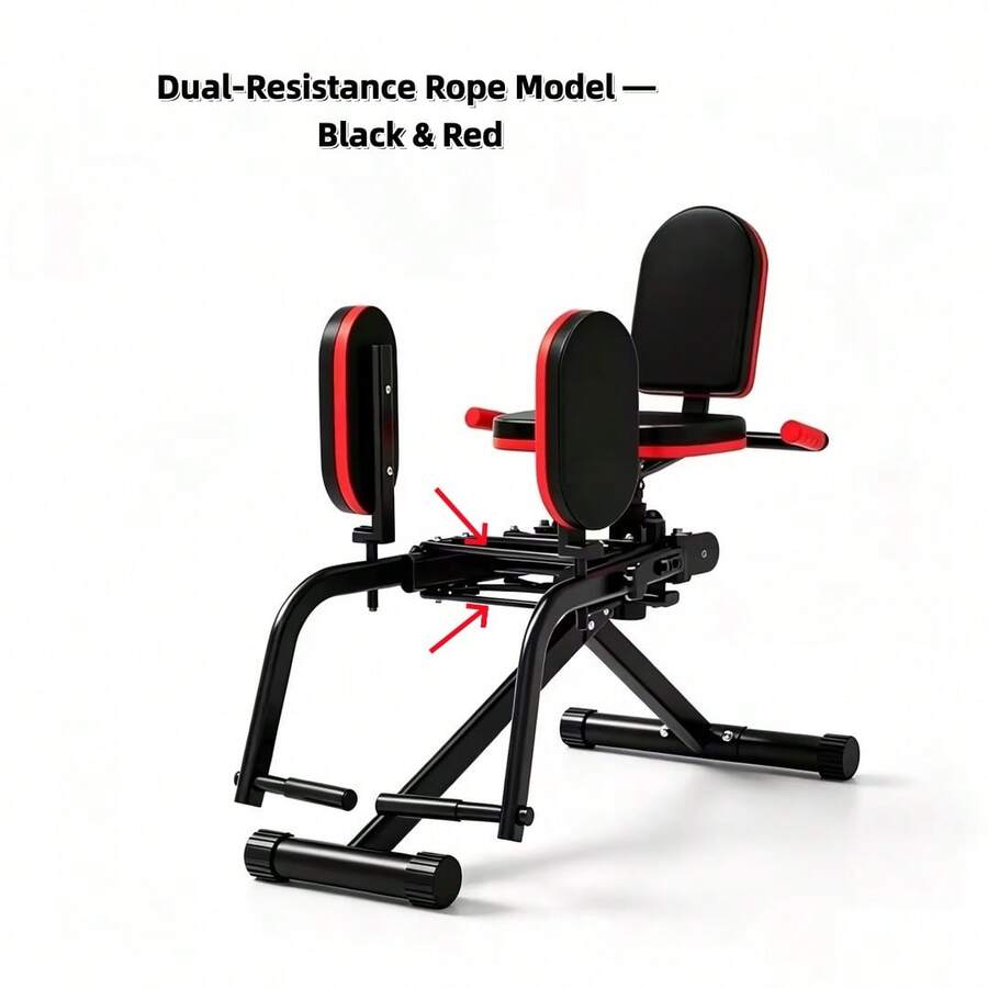 2-In-1 Home Hip Abductor & Adductor Machine - Adjustable Glute Trainer, Leg Trainer, Hip Sculpting & Butt Lifting Device, Inner & Outer Thigh Workout Equipment - 黑色 - 查看 1