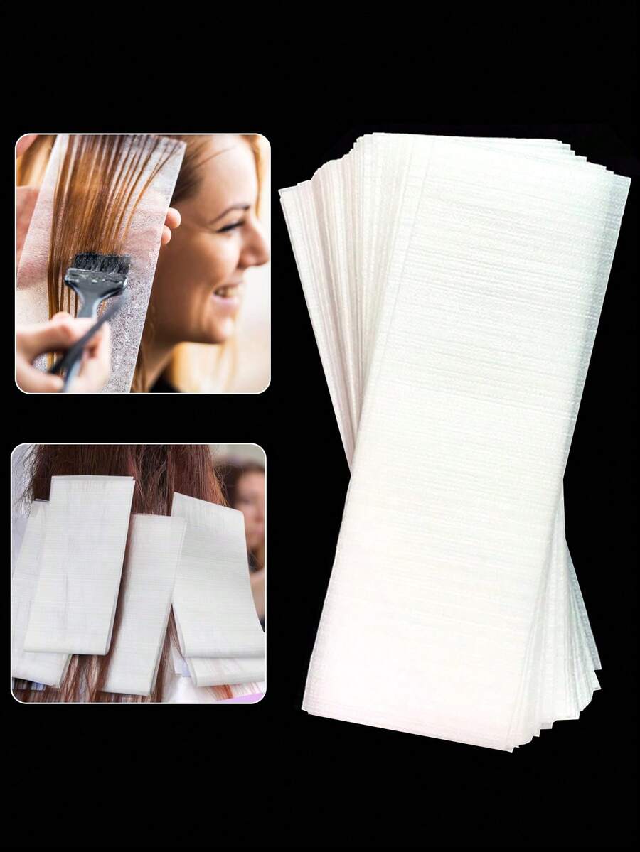10/50/100pcs High Gloss Paper, Hair Salon Bleaching Foil Paper, Hair Styling Supplies, Can Replace Aluminum Foil, Suitable For Hair Coloring Tools, Hair Products And Accessories, Suitable For Barbershops, Beauty Salons, Suitable For Back To School Season, Travel And Vacation - Multicolor - View 1