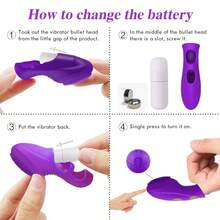 Vibrating Finger Vibrator Silicone  Stimulation G-Spot Massager Vaginal Nipples Stimulator Protable Adult  For Women Masturbation - Một cỡ - Xem 6