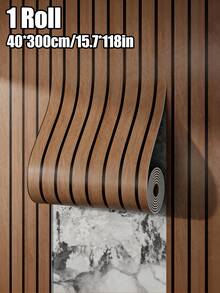 Brodark 1 cuộn giấy dán tường dạng lưới phẳng 40*300cm, họa tiết vân gỗ cổ điển, chống thấm nước, chống dầu, chống nấm mốc, thích hợp cho phòng ngủ, phòng khách, làm phông nền TV, dễ dàng lắp đặt và bảo trì. - 40*300cm - Xem 15