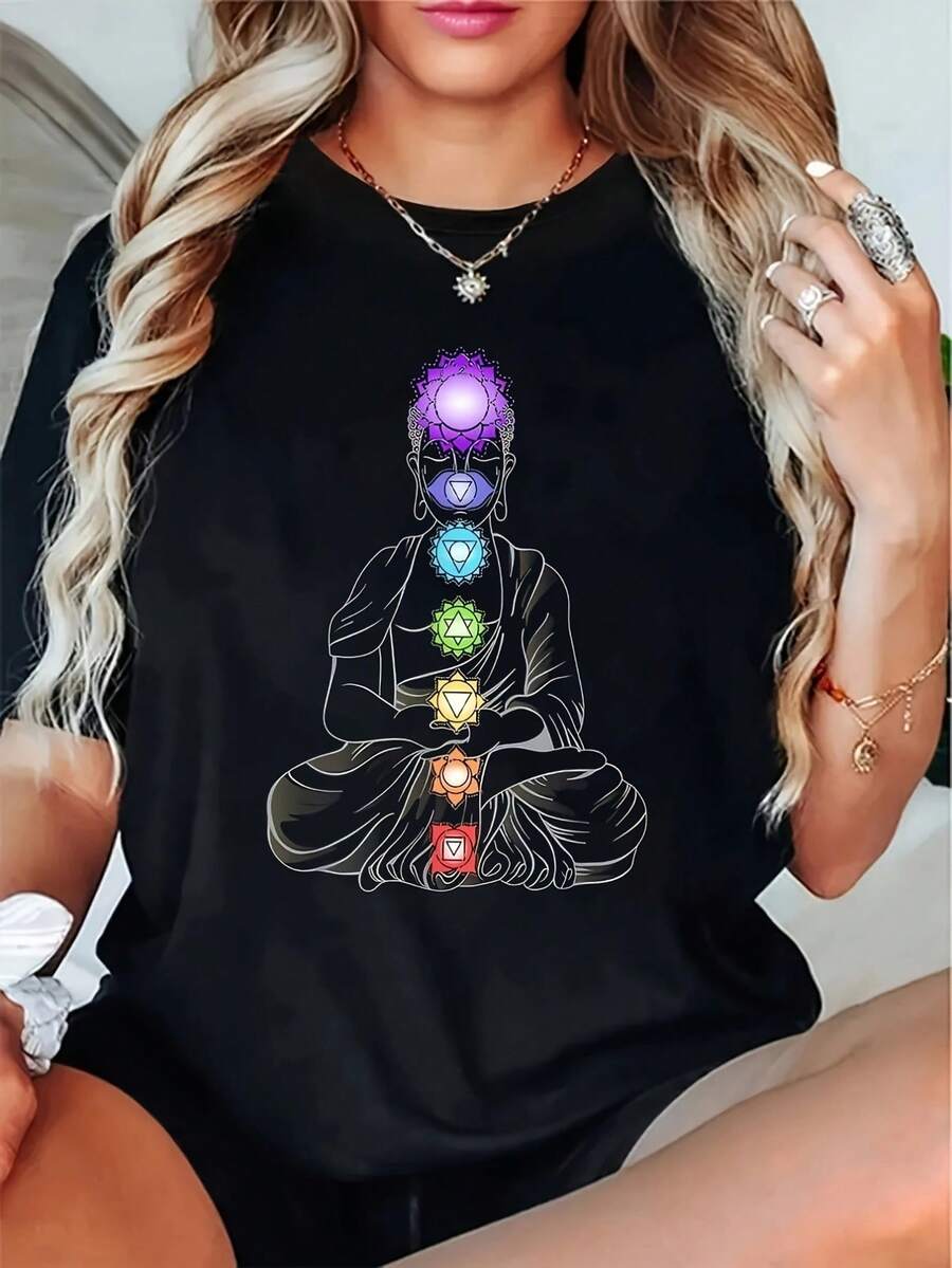 deyin Women T-Shirts - Black - View 1