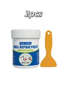 JUE FISH Multi-Purpose Wall Repair Paste - Suitable For Various Wall Issues Such As Cracks, Peeling Paint, Stains And Nail Holes. This Fine Paste Is Easy To Apply And Smooth, Leaving A Seamless, Anti-Yellowing And Anti-Cracking Finish. Its Moisture-Resistant Formula Also Works Well In Bathrooms And Kitchens. It Can Easily Repair Wall Imperfections And Restore Walls To A Clean, New Look. A Practical And Useful Product For Home Wall Renovation And Maintenance. - A - View 10