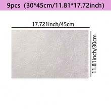 2/3/5/8/9pcs Round Floral Pattern Drawer Liners, Made Of EVA Material With Dust-Proof And Anti-Slip Function. Suitable For Kitchen Cabinets, Drawers, Refrigerators, Desk Drawers, Cabinet Anti-Oil And Waterproof Pad, Soft And Moisture-Proof, Easy To Clean, Protect Furniture From Fading And Deformation - Circular Patterned Flakes - View 15