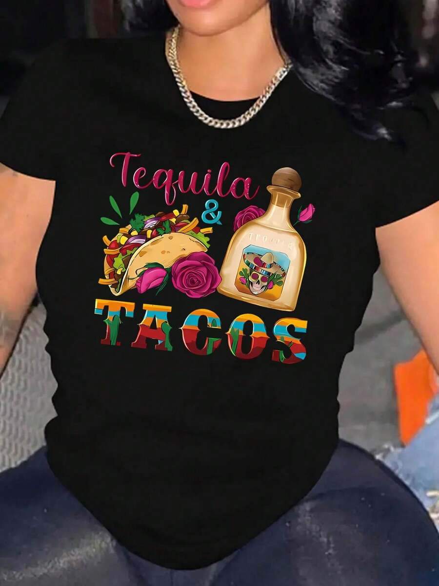 Women T-Shirts - Black - View 1