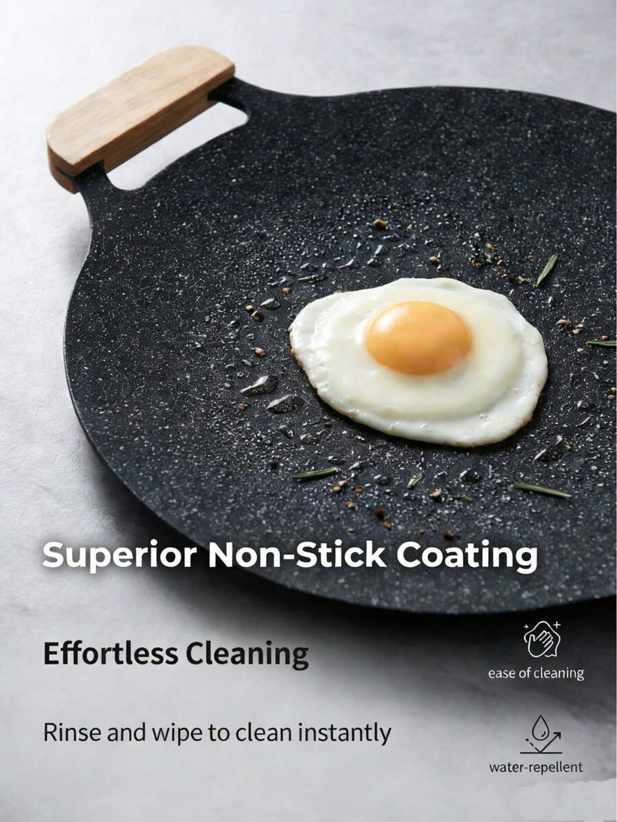 Bộ 3 chảo nướng BBQ Hàn Quốc, kích thước 28cm/30cm/32cm, chảo gang dày chống dính, dùng được cả trong nhà và ngoài trời, thích hợp cho nướng BBQ, lò nướng, khay nướng, lý tưởng cho cắm trại ngoài trời và nấu ăn tại nhà, dễ dàng vệ sinh.