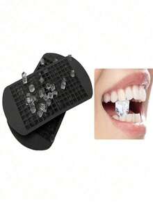1 khay đá mini bằng silicon, 160 viên đá vuông nhỏ bằng silicon, rất tiện dụng trong mùa hè, khay làm đá nhỏ, khuôn đá, khuôn vuông, máy làm đá, có thể dùng cho cà phê, đồ uống. - màu đen - Xem 11