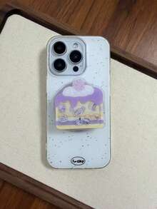 百合花磁性手机支架，蛋糕摇晃手机支架，慵懒折叠伸缩手机支架 - 彩色 - 查看 3