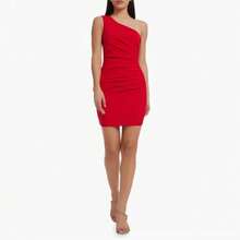 2026 Solid Color Dress European And American Style Women's New Elastic Tight-Fitting Solid Color Bodycon Dress - 藍色 - 查看 2