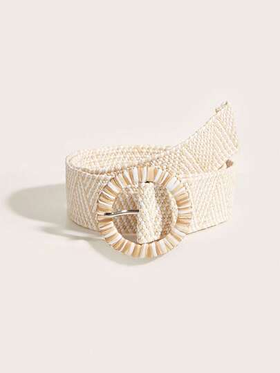 1 chiếc thắt lưng dệt màu be phong cách Bohemian, thắt lưng nữ khóa tròn cổ điển thanh lịch, phù hợp với váy, chân váy, quần jeans, quần tây thường ngày, thích hợp cho các bữa tiệc, trường học, công sở, mặc hàng ngày, du lịch, bãi biển, kỳ nghỉ, quà tặng sinh nhật.