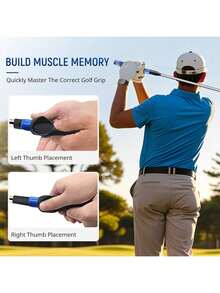 Entrenador de agarre de golf, adecuado para entrenamiento de agarre de club de golf diestro, diseño ergonómico para corregir la postura del agarre de golf y mejorar la precisión del swing - Multicolor - Ver 3