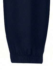 1pc Casual Loose Drawstring Pants For Teenage Boys, Suitable For Spring & Autumn (Actual Size Runs Small, Recommend Ordering One Size Up Based On The Image) - Navy Blue - View 6