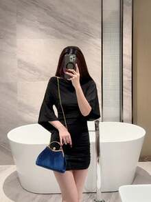 Fashion Handbag Evening Clutch Bag For Formal Dress - Navy Blue - View 12