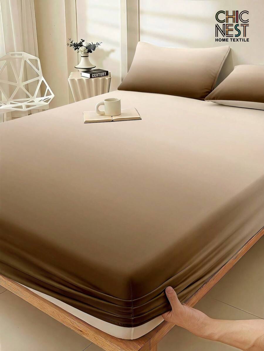 1 bộ ga trải giường màu nâu ombre, tấm bảo vệ nệm, phù hợp với mọi kích cỡ giường - đơn, đôi, cỡ queen, độ sâu túi lên đến 11,8 inch, chất liệu mềm mại và thoáng khí. - Nhiều màu - Xem 1