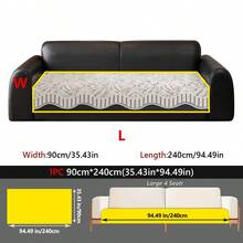 1 pieza Funda de sofá de seda con enfriamiento, protector de sofá impreso con diseño geométrico antideslizante, funda de mueble transpirable para verano - Varios estilos - Ver 24