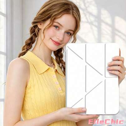 White Protective Case Compatible With IPad Air 8(M4)2026(11-Inch), Air 4/5 10.9 Inch, 7/8/9th 10.2 Inch, Built-In Pencil Slot Compatible With Samsung Tab S6 10.4 Inch, Compatible With Kindle 11th Gen(2022/2024), Kindle Clara 2E, Clara Colour, Clara BW (6-Inch) And Libra Colour (7-Inch),Cute Girly And Stylish Design, Tablet Desktop Decor, Birthday And Holidays.