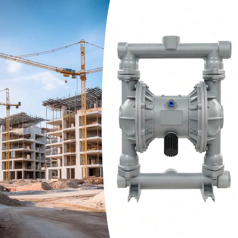 1-1/2 Inch Air Operated Double Diaphragm Pump Pneumatic Waste Oil Transfer Pump - 銀色 - 查看 1