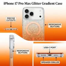 奢华渐变图案手机壳，适用于 17 Pro Max、17 Pro、16 Pro Max、15、14 Pro、13、12 Pro、14、16 Plus、17e、11、13，简约时尚 - 彩色 - 查看 10