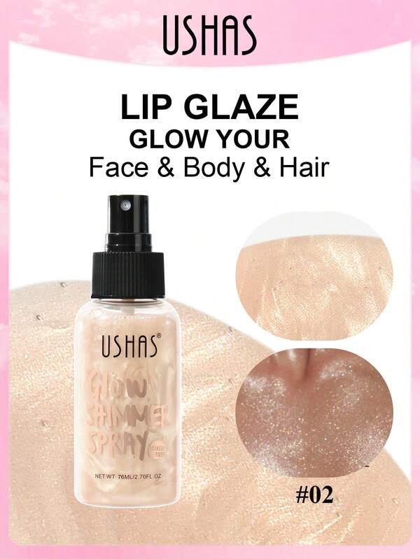  Xịt bắt sáng tự nhiên USHAS, nhẹ và không nhờn, có 4 màu, xịt bắt sáng dạng lỏng đa năng cho mặt, cơ thể và tóc, làm nổi bật đường nét khuôn mặt và cơ thể, tạo lớp trang điểm 3D, không thể thiếu cho các bữa tiệc, lễ hội, đám cưới, lễ hội hóa trang