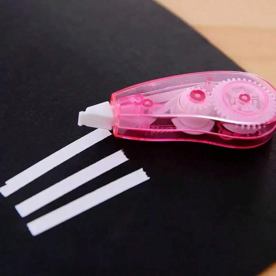 1pc White Premium White Correction Tapes Tear Resistant Clear Easy Office Supply Stationery Whiteout For School - như hình - Xem 1