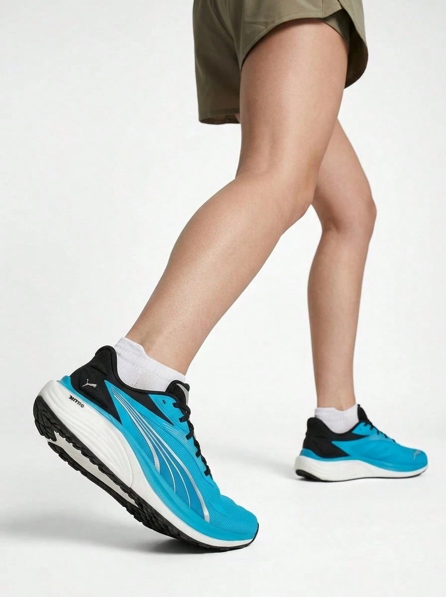 Electrify Nitro 4 男士运动鞋 Speed Blue PUMA 黑色 310789 - Speed Blue/Puma Black - 查看 1
